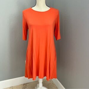Eileen Fisher Orange Tunic Top